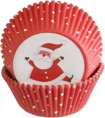 Christmas Cupcake Bases 50pk Assorted