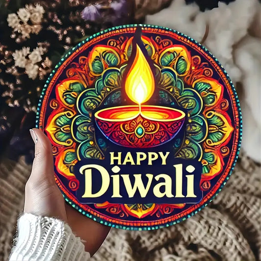 Happy Diwali Round Sign
