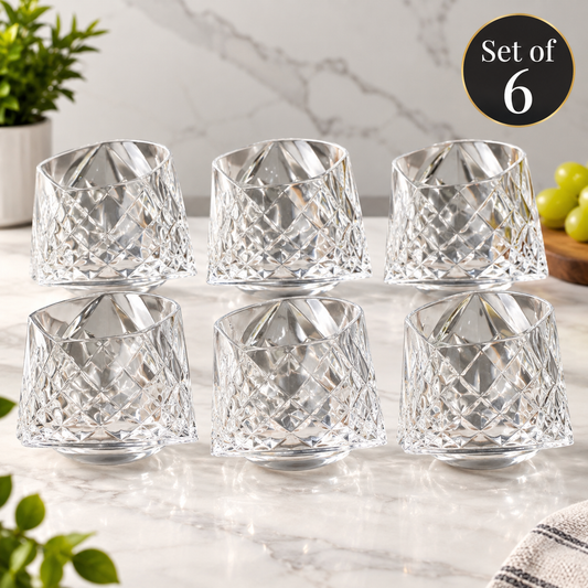 Rotating Glass set of six