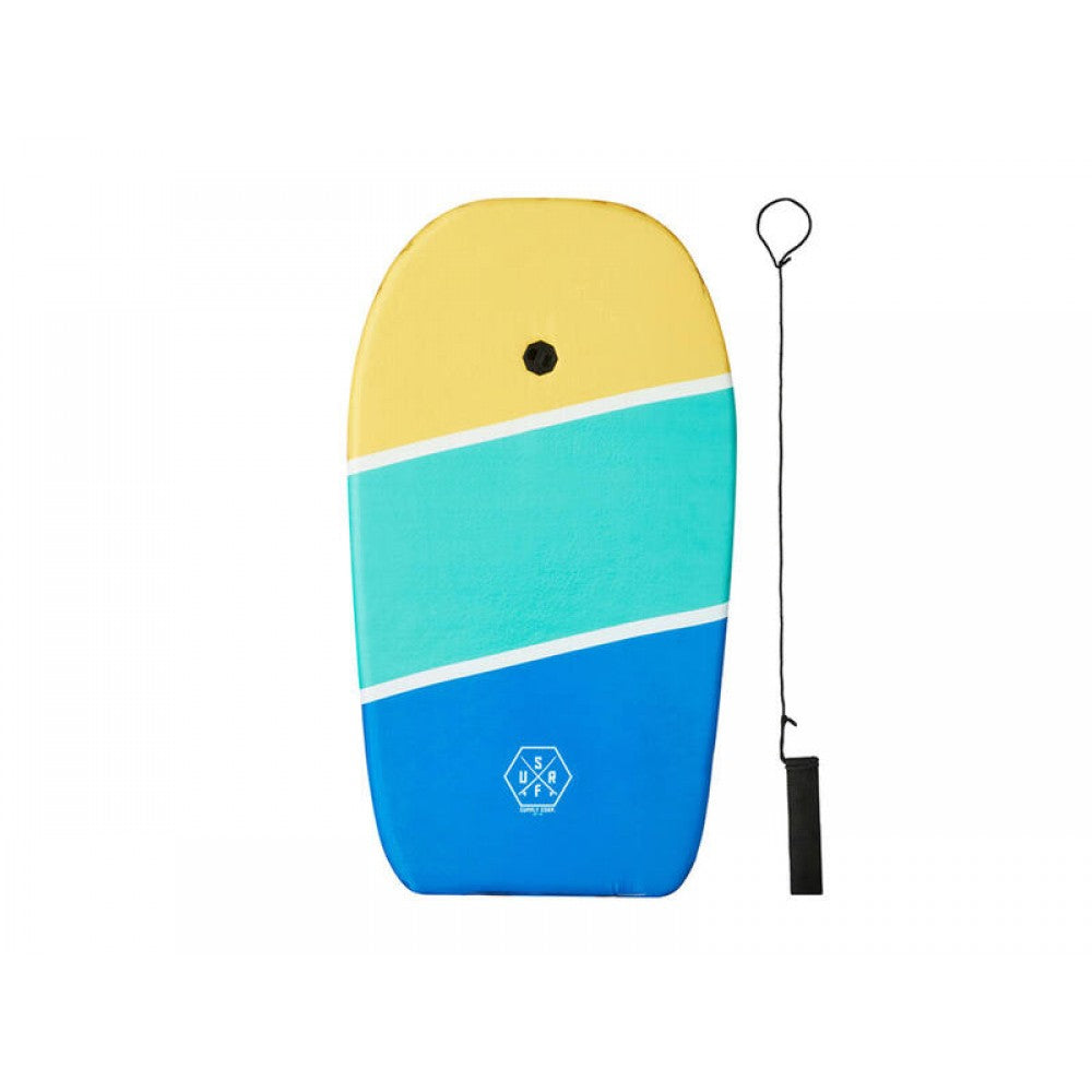 Body Board 83cm - Wave & Surf Boogie Boards - Blue, Green & Yellow