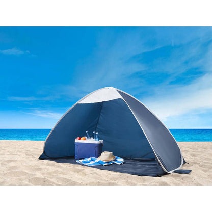 Pop-Up Beach Shelter & Sun Shade with UPF50+ Protection - 196cm x 117cm