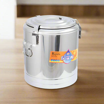 20L Stainless Steel Hot Pot with Locking Lid and Side Handles
