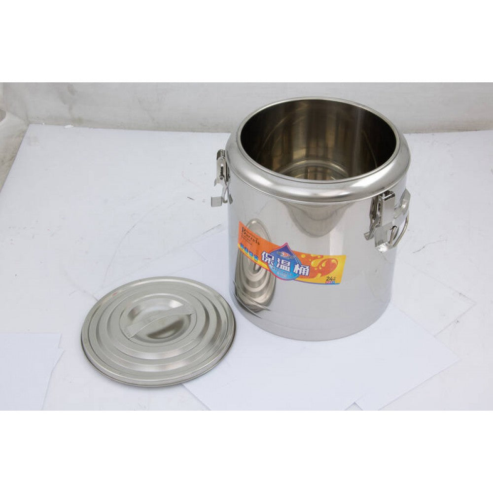 20L Stainless Steel Hot Pot with Locking Lid and Side Handles