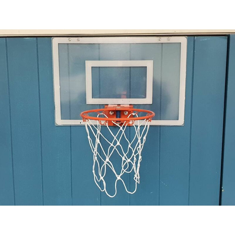 Basketball Hoop and 45cm x 30cm Backboard with Ball - Door Mounted