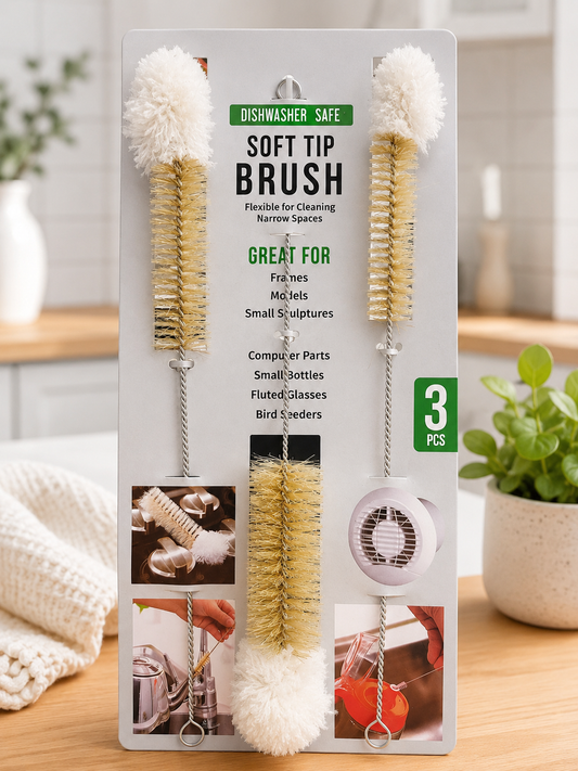 MAXCARESOFT TIP BRUSH BOTTLE CLEANER 3PC