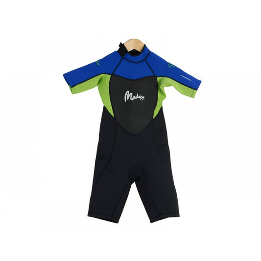 Maddog WS4 Boys Superstretch Springsuit 2mm Blue/Black Size 6